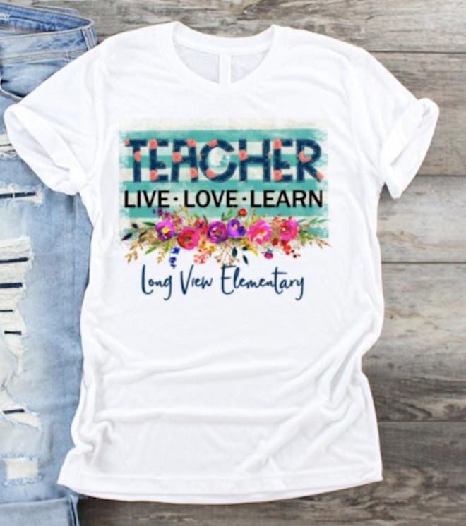 Live, love, learn t-shirt