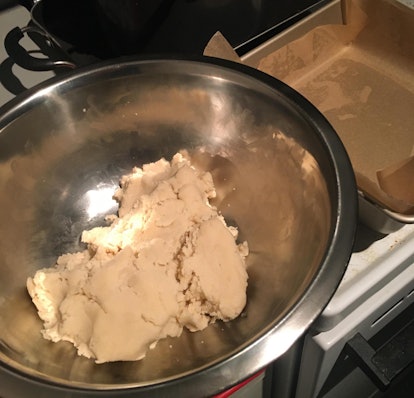 If you don't have a stand mixer, you can make Ted Lasso's buscuits by mixing the dough with your han...