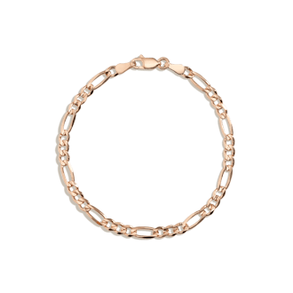 Large gold figaro chain gold vermeil anklet from Aurate New York.