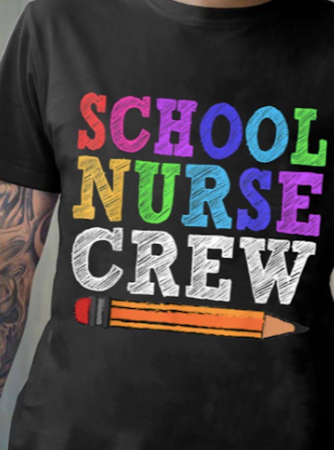 School nurse crew t-shirt