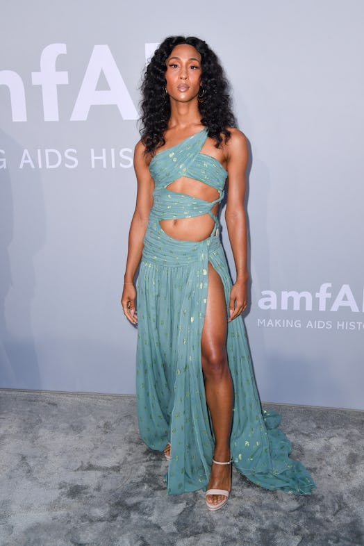 Michaela Jaé Rodriguez attends the amfAR Cannes Gala 2021 during the 74th Annual Cannes Film Festiva...