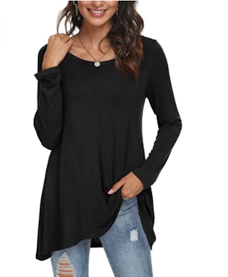 POPYOUNG Casual Long Sleeve Tunic