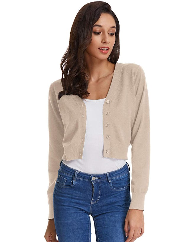 GRACE KARIN Cropped Cardigan