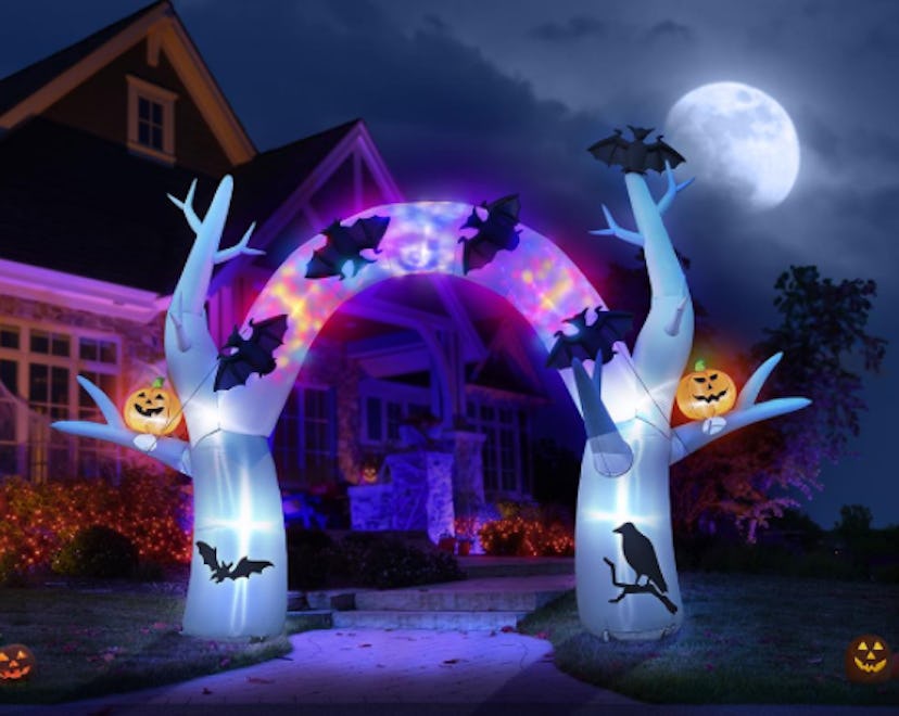 outdoor inflatable halloween archway decoration