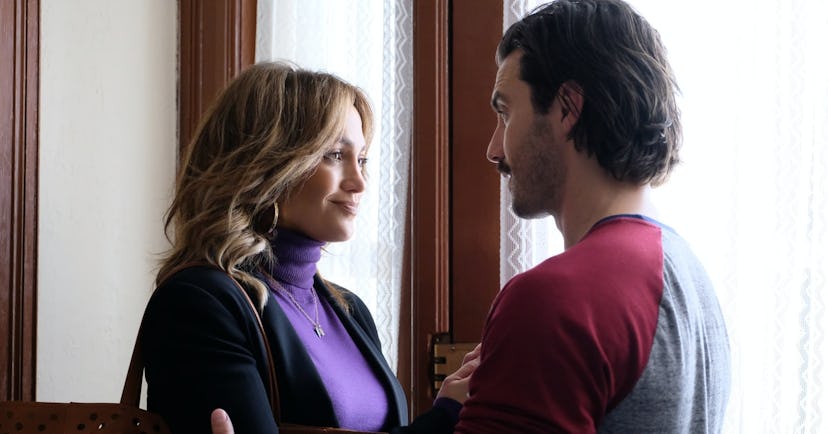 Jennifer Lopez and Milo Ventimiglia star in 'Second Act.'