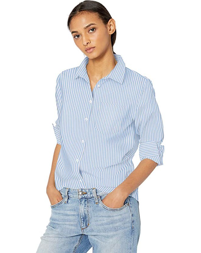 Amazon Essentials Poplin Button Down Shirt