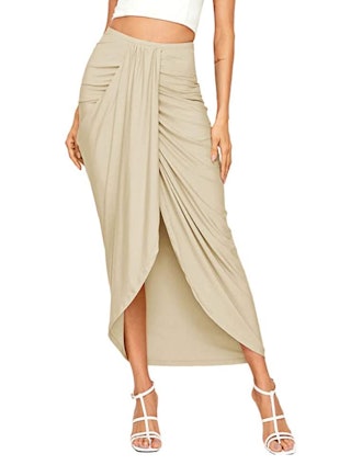 SheIn Maxi Draped Skirt