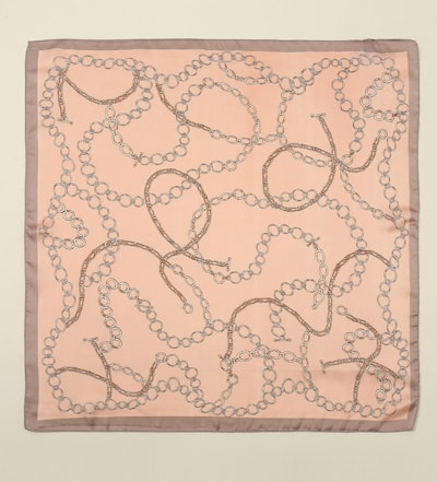 chain print pink bandana