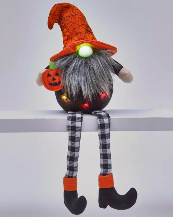 Lighted Halloween Shelf Sitter Gnome Figurine
