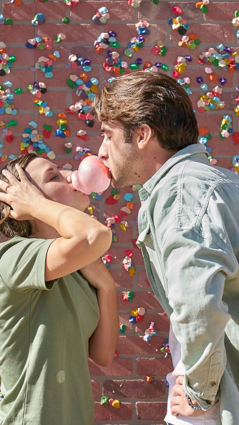 Katie and Greg kiss and play with gum on Episode 7 of Season 17 of 'The Bachelorette'