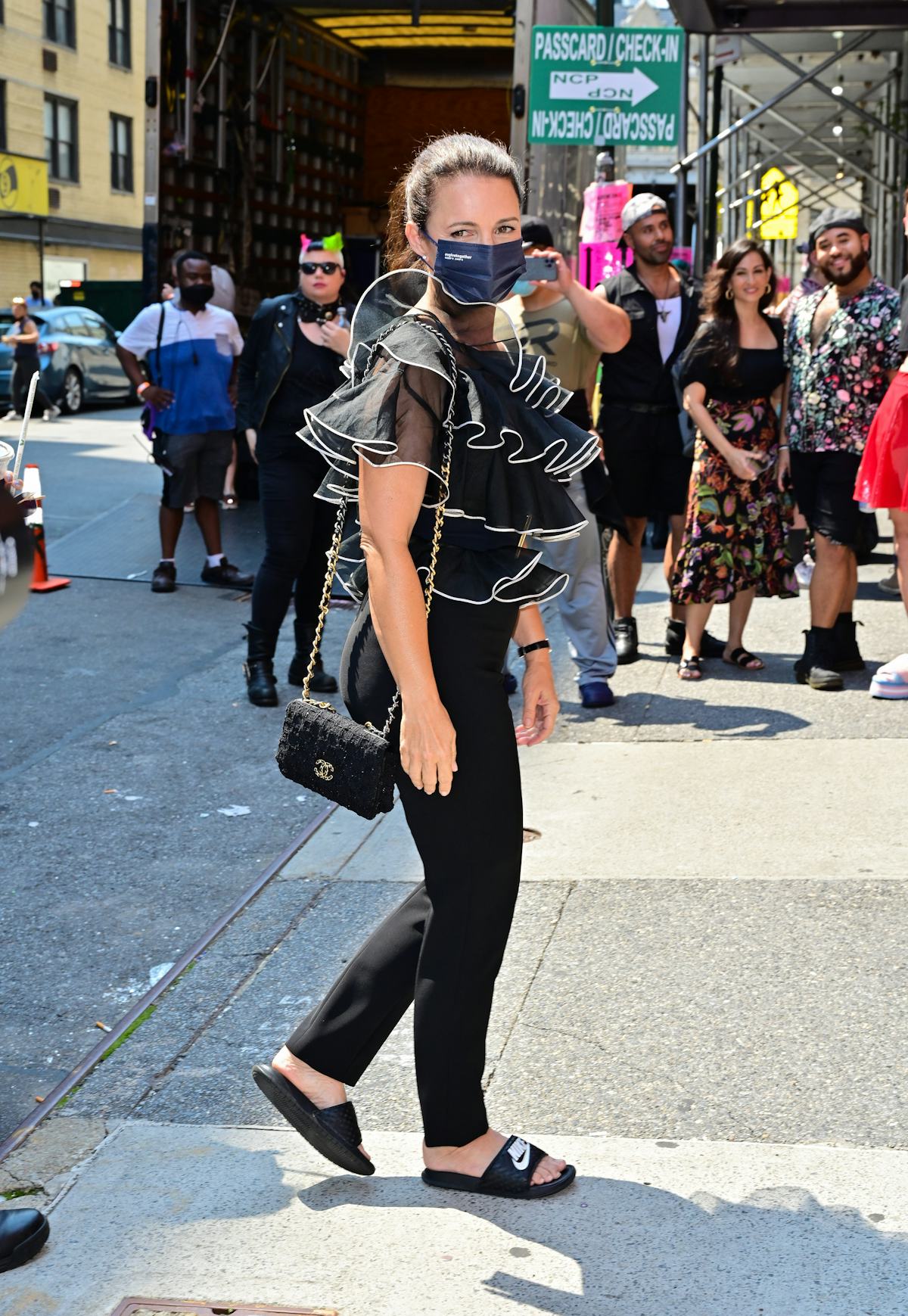 Kristin Davis wearing vintage Givenchy by John Galliano