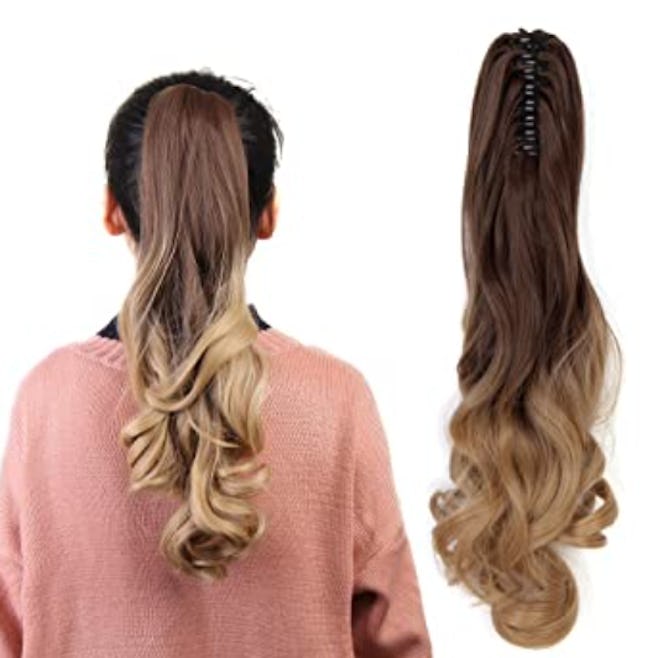 long clip-in ponytail hair extension
