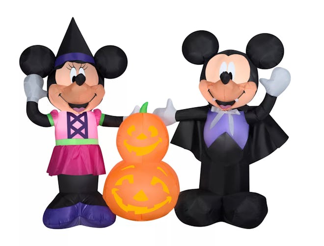 Airblown Mickey and Minnie w/Pumpkins Scene Disney