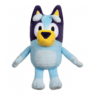 Plush doll of Bluey from the show "Bluey"