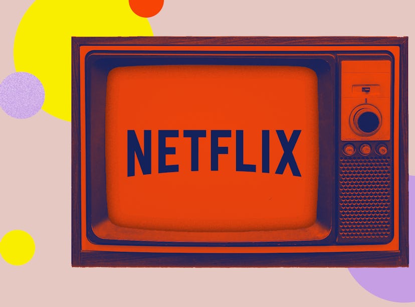 Netflix's logo on a TV set