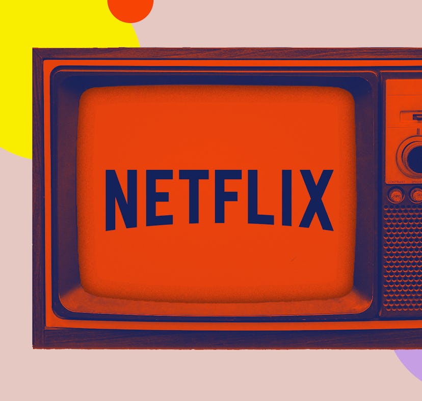 Netflix's logo on a TV set