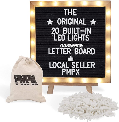 PMPX Black Felt Letter Board 