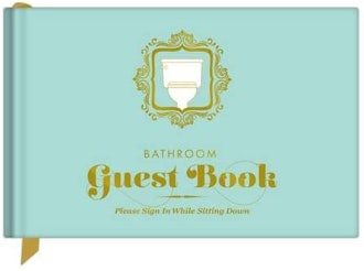 Knock Knock Bathroom Guest Book