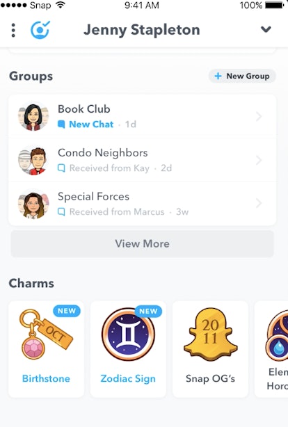 If you don't see your Snapchat Charms, here's how to get them and explore your badges.