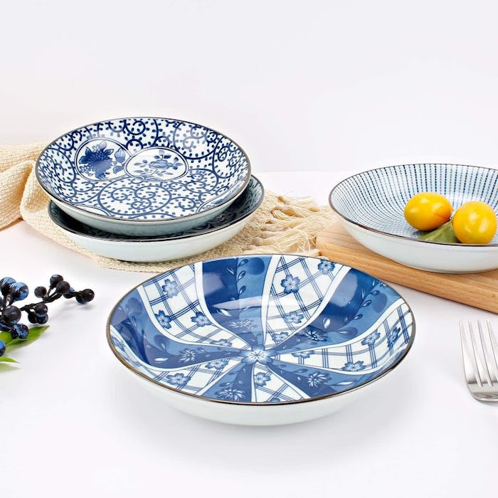 YALONG Blue Plate Set (4-Pack)