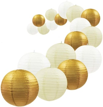 UNIQOOO Assorted Paper Lanterns (18-Pieces)