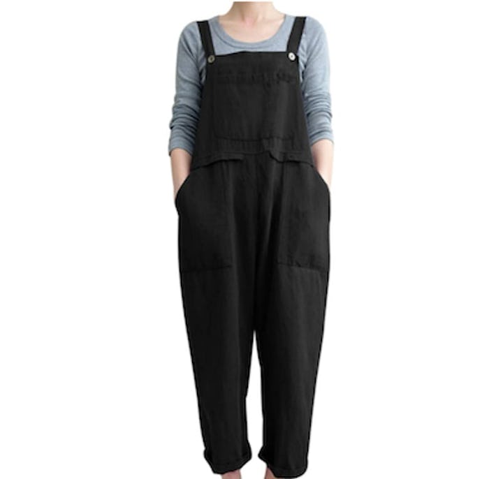 YESNO Cotton Linen Overalls