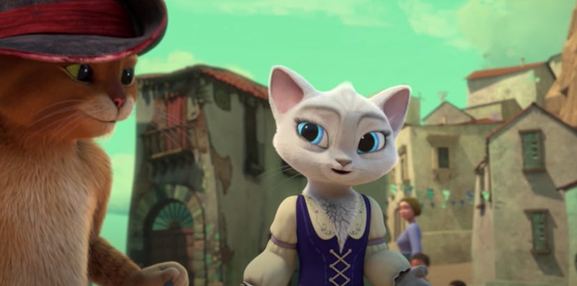 'The Adventures of Puss in Boots' is an animated series from DreamWorks.