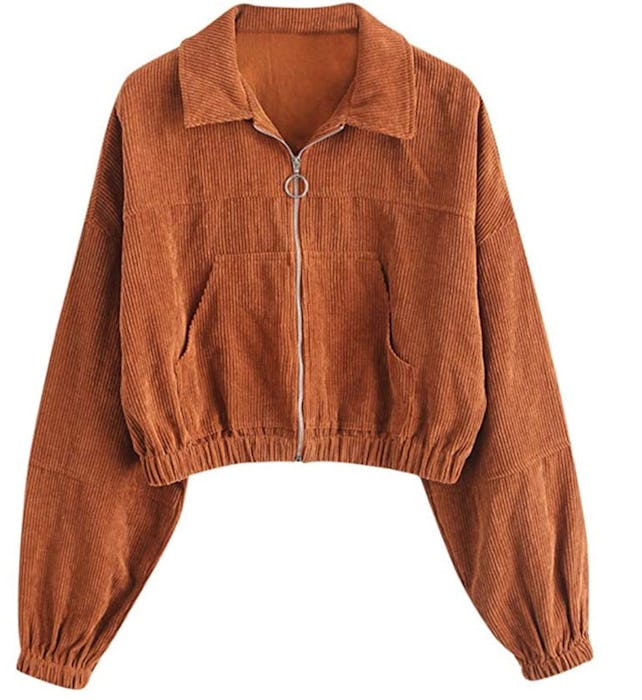ZAFUL Cropped Corduroy Jacket