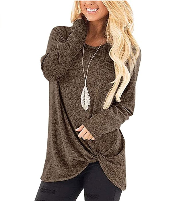 SAMPEEL Twist Knot Top