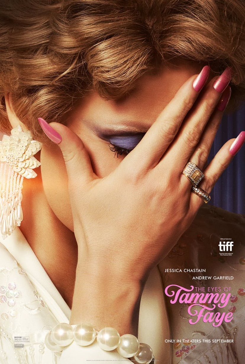 Jessica Chastain on the Tammy Faye Poster