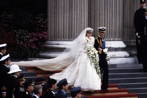 Princess Diana at her wedding to Prince Charles in July 1981.
