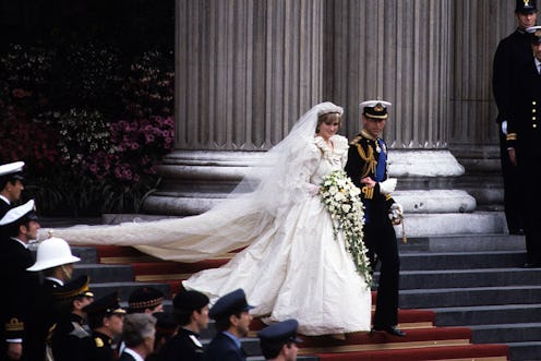 Princess Diana at her wedding to Prince Charles in July 1981.