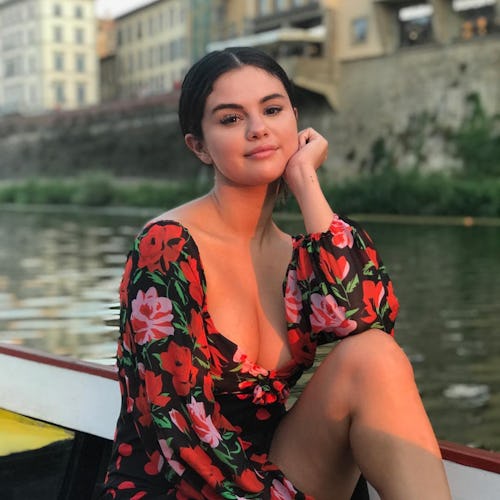 Selena Gomez on boat in Italy
