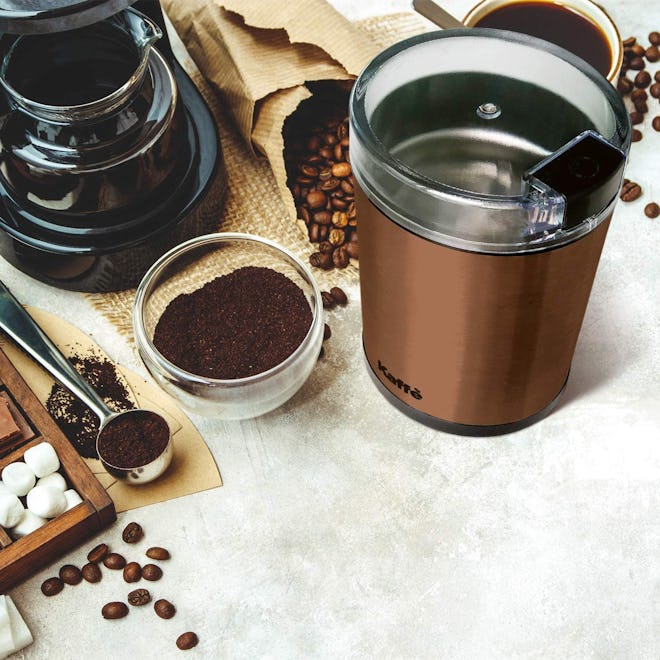 Kaffe Electric Coffee Grinder with Brush