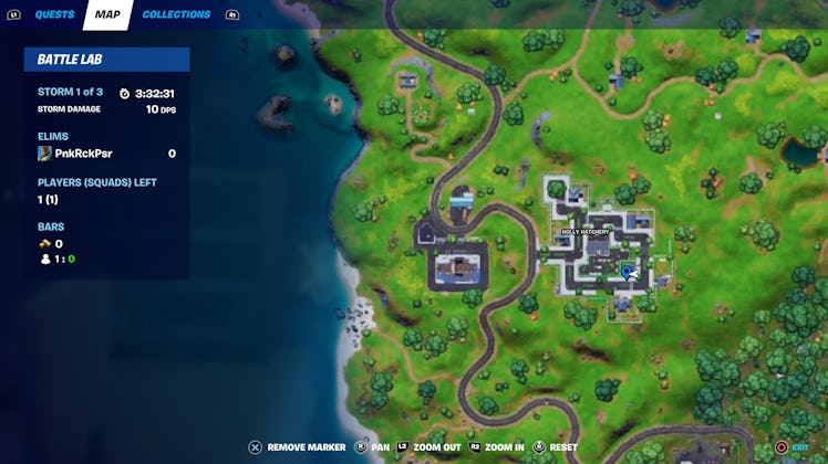 fortnite parenting book location 1 map