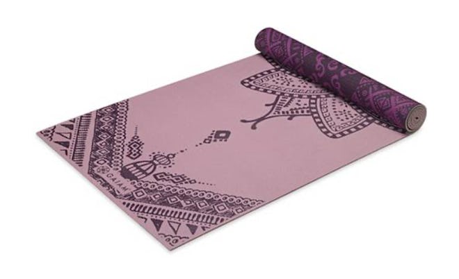 pink reversible yoga mat 
