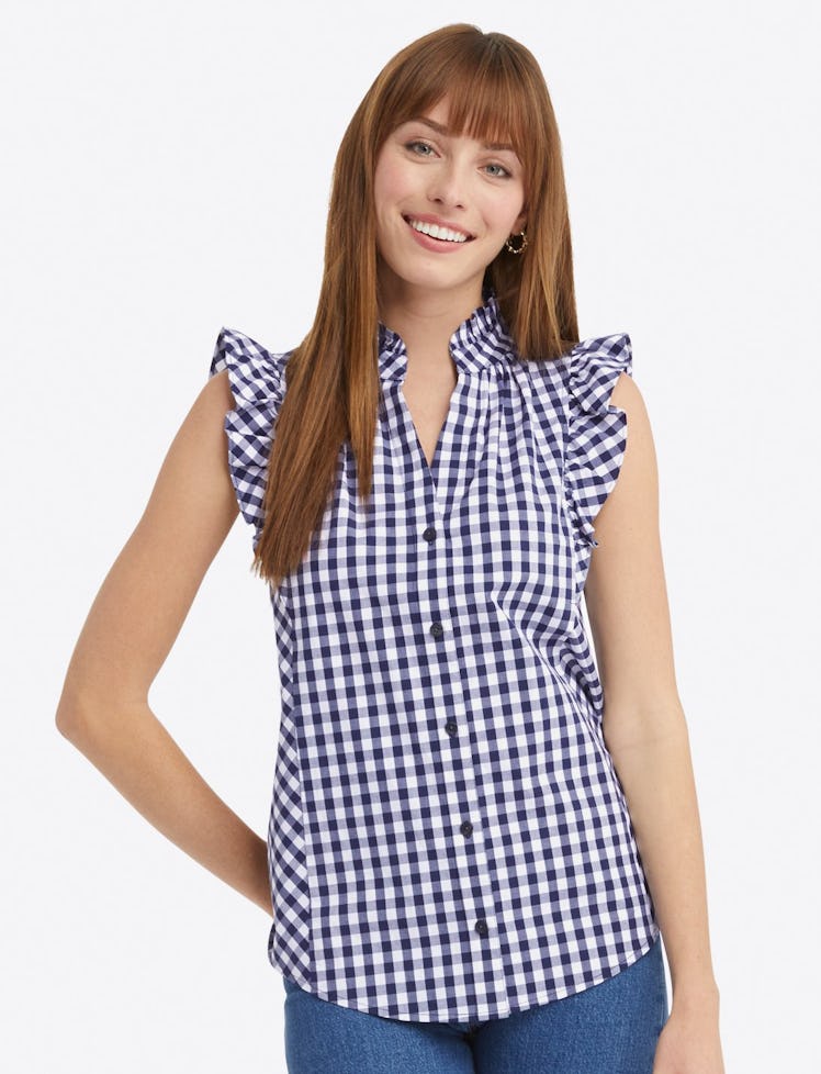 Sleeveless gingham top from Draper James