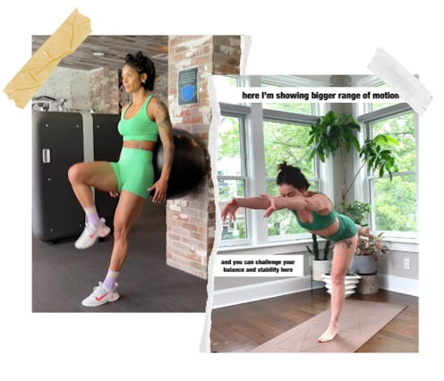 Screenshots of Massy Arias and Bethany C. Meyers, two online fitness instructors like Yoga With Adri...