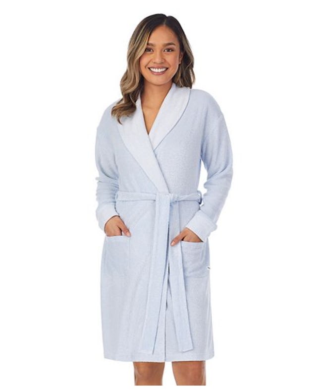 white terry wrap robe for women 