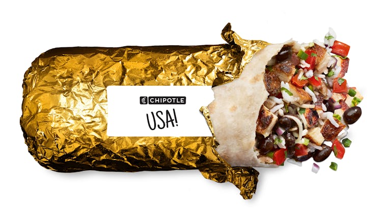Chipotle is serving all its burritos with gold foil starting on July 23.