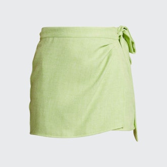 Ciao Lucia Fontana Tweed Wrap Skirt