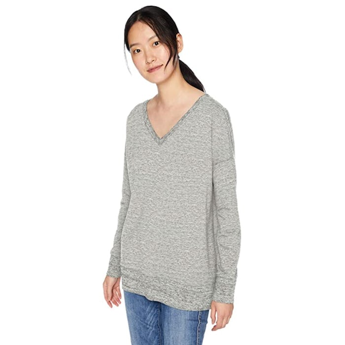 Daily Ritual Terry Cotton V-Neck Sweatshirt