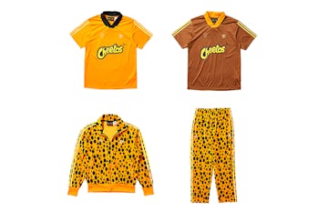 Bad Bunny And Adidas Have Made Orange Cheetah Tracksuits Perfect For Marathon Cheetos Eating Bad Bunny And Adidas Have Made Orange Cheetah Tracksuits Perfect For Marathon Cheetos Eating