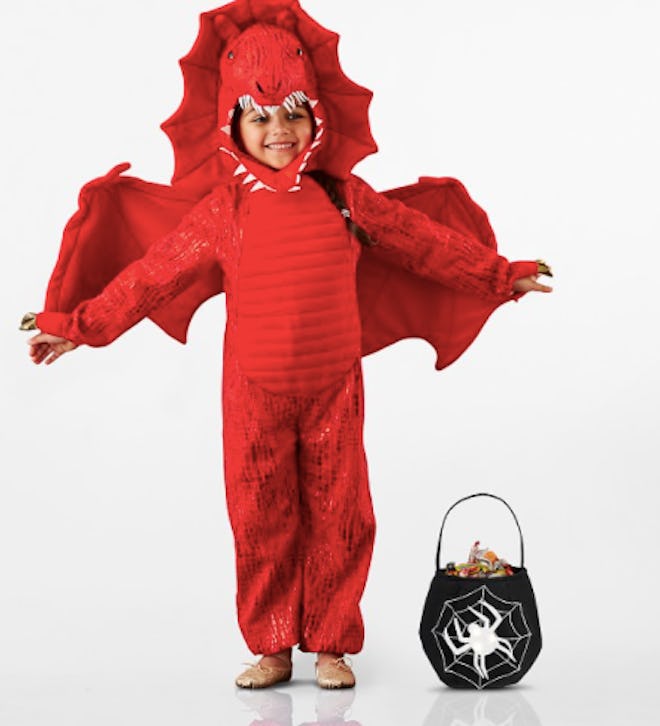 Red dragon kid costume