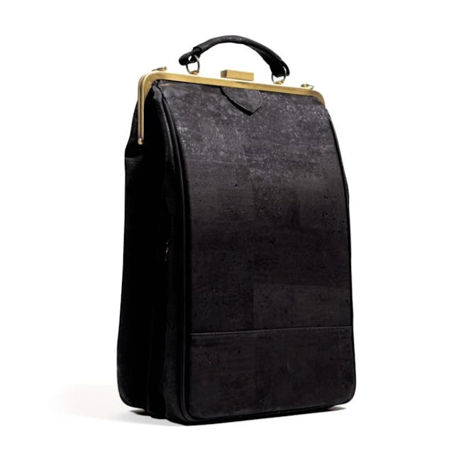 Laflore Paris' stylish black convertible backpack purse. 