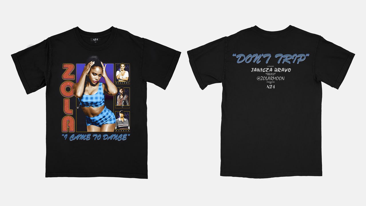 A24's Latest Merch Drop Includes 'Zola' Airbrush & RapInspired TShirts