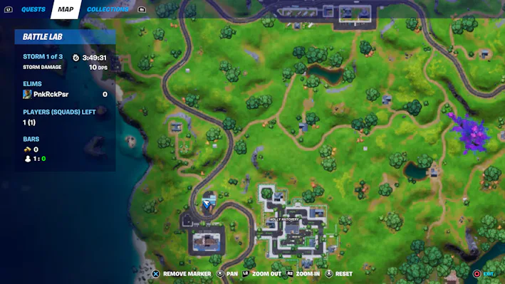 fortnite ferrari location 1 map