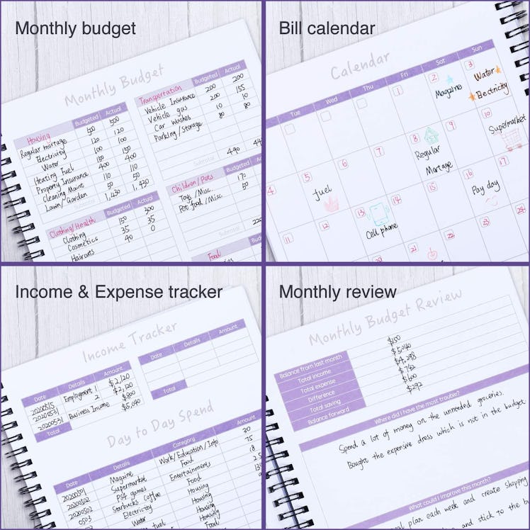 SOLIGT Monthly Budget Planner Book (Undated)