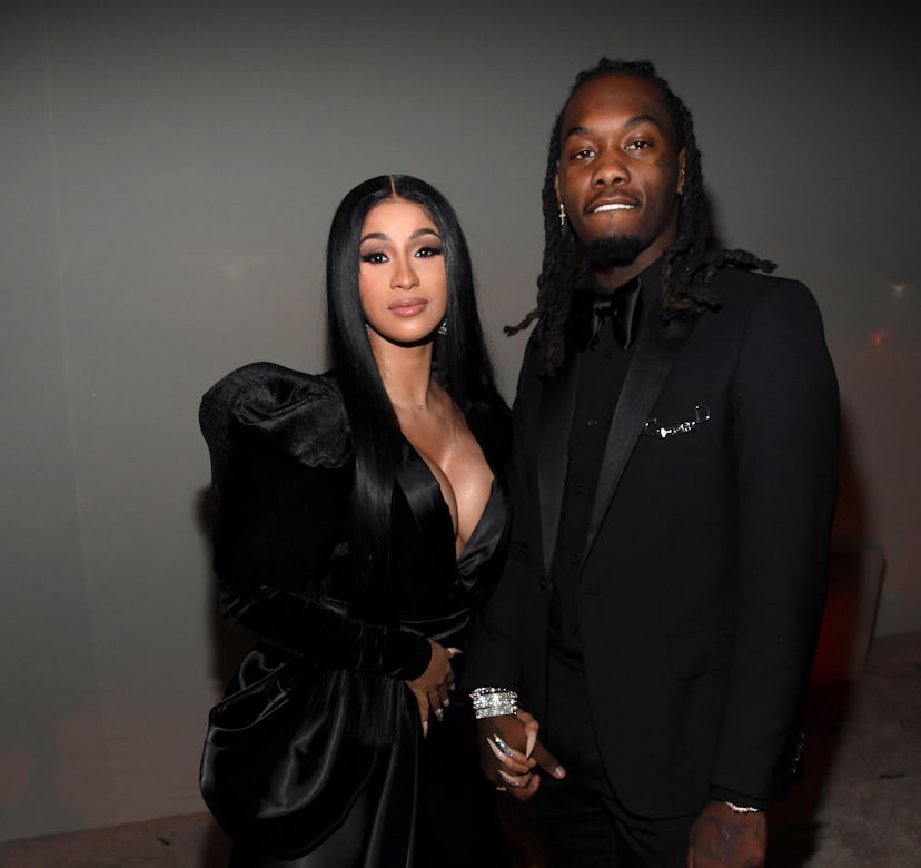 Cardi B and Offset attend Sean Combs 50th Birthday Bash presented by Ciroc Vodka on December 14, 201...