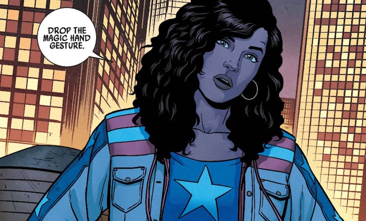 America Chavez unleashing some of her signature snark in Young Avengers Vol. 2 #1